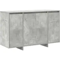 vidaXL Sideboard gris béton 120 x 41 x 75 cm Bois composite