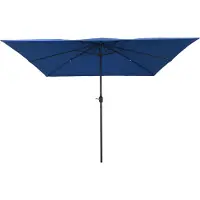 vidaXL Parasol de jardin bleu azur 295 x 295 x 245 cm