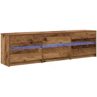 vidaXL Éléments TV 2 pcs Vieux bois 180 x 34 x 50 cm Bois composite