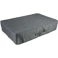 Duvo+ Coussin pour chien Duvo+ Duratex Otho avec plumes, gris foncé, taille : L