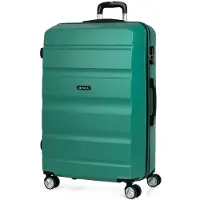 Itaca unisex. T71670-04 Grande valise de voyage à 4 roulettes XL T71670 aigue-marine -77x48x29cm (OSFA), Casuel, Vert, ABS/Polycarbonate, Tu