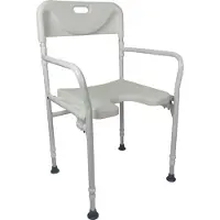 Identités Siège de douche pliable, assise anatomique, large et confortable (100 kg)