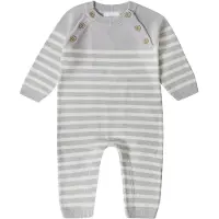 Stellou & Friends Barboteuse / body gris / blanc