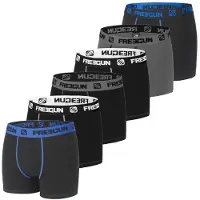 Freegun Boxers Coton Homme : Lot De 6 Boxers / L