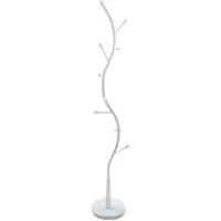 Bigbuy Portemanteau sur pied pour entrée ou couloir en métal blanc