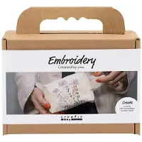 Creativ Company Set de broderie miniature Sac de maquillage