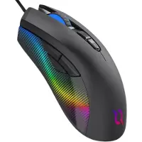 Aqirys Souris Phoenix, 12000dpi, optique, USB cu fir, Negru