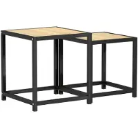 vidaXL Tables à thé 2 pcs MDF Chêne sonoma