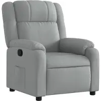 vidaXL Fauteuil relax, tissu gris clair