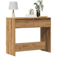 vidaXL Table console chêne artisanal 89x41x76,5 cm bois d'ingénierie