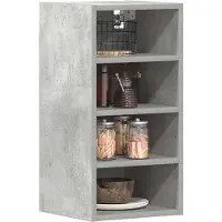 vidaXL Armoire suspendue Riga gris béton 30x29,5x60 cm Bois composite
