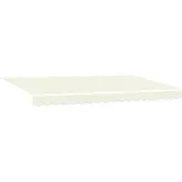 vidaXL Tissu de remplacement pour store, couleur crème, 4 x 2 m, polyester