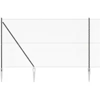 vidaXL Clôture en fil de fer soudé avec pointes, 25 x 1,6 m (L x H)
