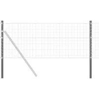 vidaXL Poteaux de clôture 12 pcs Gris 100 cm Acier peint par poudre