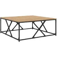 vidaXL Table basse en chêne Artisan 100 x 100 x 40 cm Bois composite