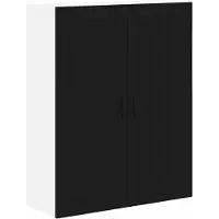 vidaXL Armoire murale LUCCA, noire, 80 x 31 x 100 cm, aggloméré