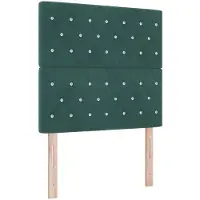vidaXL Tête de lit Vert clair-gris 100 cm Velours