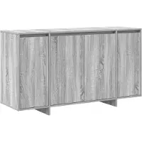 vidaXL Buffet Sonoma gris 135 x 41 x 75 cm en aggloméré
