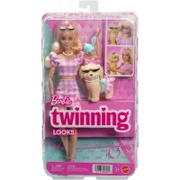 Barbie Ensemble de tenues assorties pour poupée et chien avec accessoires