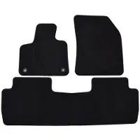 J&J AUTOMOTIVE Tapis De Sol Noir Velours - - Peugeot 5008 - Sur Mesure - Antidérapant - Imperméable
