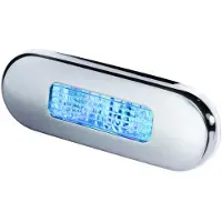 Hella Marine Stainless Steel Polished Blue Led Passage Light Argenté