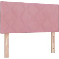 vidaXL LED Tête de lit rose 100 cm velours