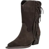 Inuovo Bottes de cowboy brun foncé