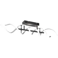 TRIO Plafonnier moderne à encastrer LED SEQUENCE argent 641810205