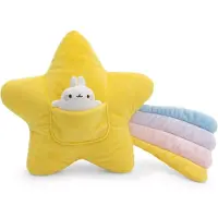Nici Doudou Coussin MOLANG Étoile filante 40x28cm - jaune,62222