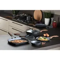 Tognana Set de 8 casseroles et poêles, aluminium gris