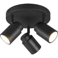 TRIO ANGELO plafonnier de salle de bain noir 880430332