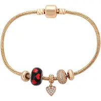 Gaya Bracelet or rose / rouge / noir