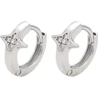 NAEMI Boucles d'oreilles argent / transparent