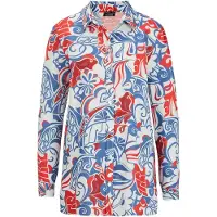 Goldner Chemisier bleu / rouge / blanc naturel