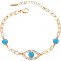 NAEMI Bracelet azur / or