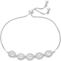 Faina Bracelet argent / transparent