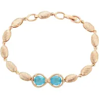 NAEMI Bracelet turquoise / or