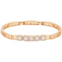 Faina Bracelet or rose / transparent