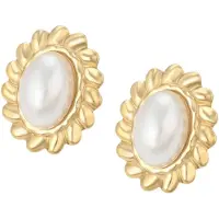 Gaya Boucles d'oreilles or / blanc perle