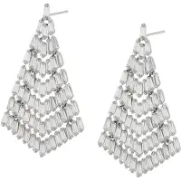 BRAELYN Boucles d'oreilles argent / transparent