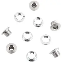 Shimano Dura Ace Track 7710 Chainring Screw Set 5 Units Argenté M8 x 6 mm