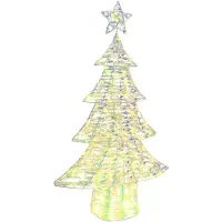 vidaXL Sapin de Noël avec 160 LED Blanc chaud 150 cm PET