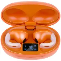 Grundig Wireless Earbuds Bluetooth - Ecouteurs sans fil avec indicateur LED et étui de chargement - Ecouteurs intra-auriculaires avec technologie OWS et chargeur USB-C - Orange