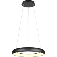 TRIO Suspension LED CARDONA noire 38 W, nuances de blanc, 4400 lm, métal, dimensions : 150 x 62 x 62 cm, IP20,