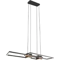 TRIO Suspension murale pour bureau, modèle Albany, noire