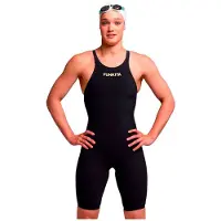 Funkita Apex Viper Kneeskin Open Back Competition Swimsuit Noir 22 Femme