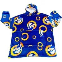 SEGA Sonic Bademantel Blau Blau One Size