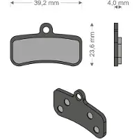 Brenta Ciclo Xtr/quadien Shimano/trp/tektro Sintered Disc Brake Pads Argenté