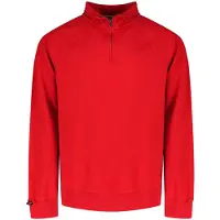 Superdry Essential Logo Half Zip Sweatshirt Rouge M Homme
