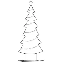 vidaXL Arbre de Noël en métal avec support Noir 180 cm Acier